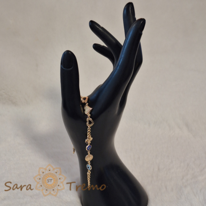 Bratara placata cu aur 19 cm Riga SaraTremo [3]