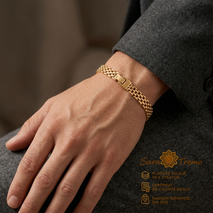Brățară Imperial Unisex 19 cm, aur 18K Brazilia | SaraTremo [3]