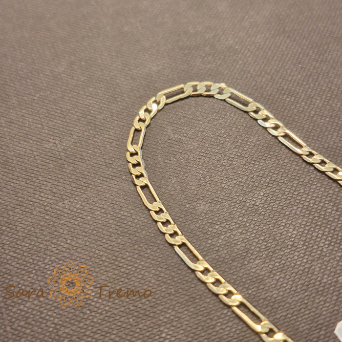 Bratara Figaro – placata aur 18K, 19 cm, Brazilia [3]