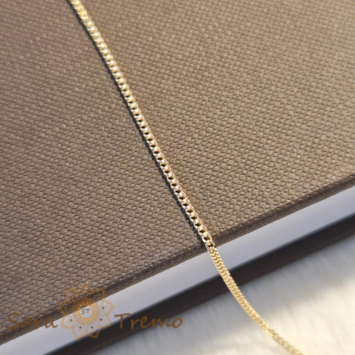 Brățară subțire clasică unisex placată cu aur 18K, 18 cm [7]