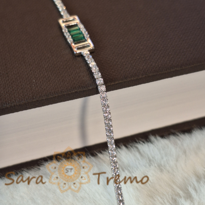 Brățară Tennis Argint 925 - Zirconia Verde - Thai Nature [2]