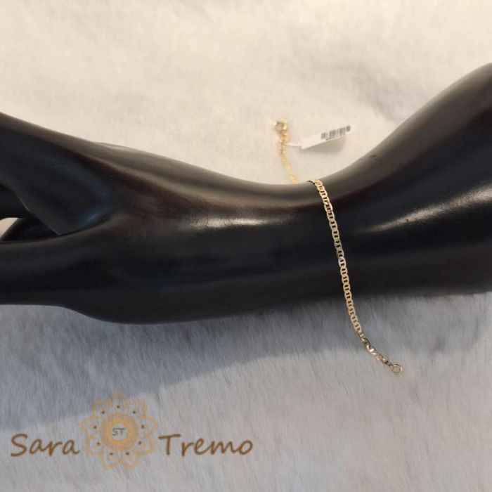 Brățară unisex placată cu aur 18K, 18 cm [6]
