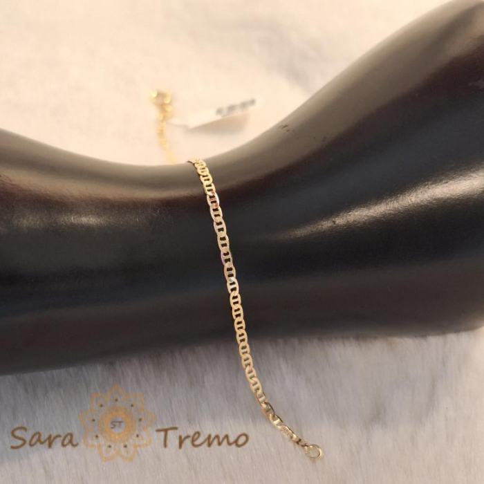 Brățară unisex placată cu aur 18K, 18 cm [5]