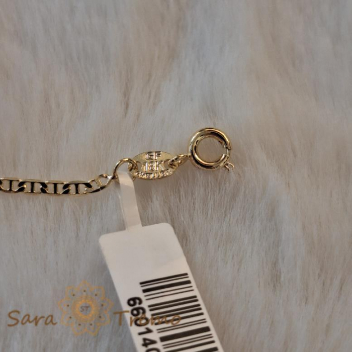 Brățară unisex placată cu aur 18K, 18 cm [8]