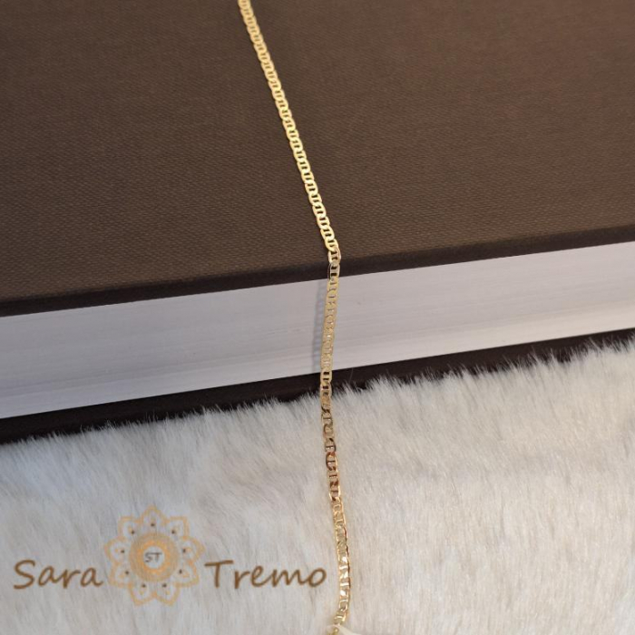 Brățară unisex placată cu aur 18K, 18 cm [4]