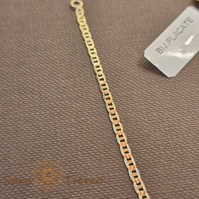Brățară unisex placată cu aur 18K, 18 cm [2]
