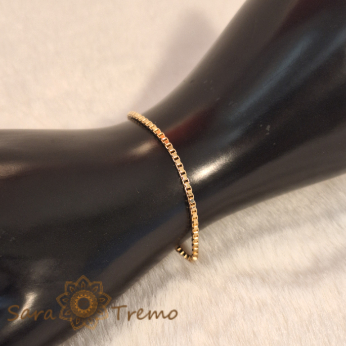 Bratara segmentata Spine - accesoriu modern si original placat cu aur [7]