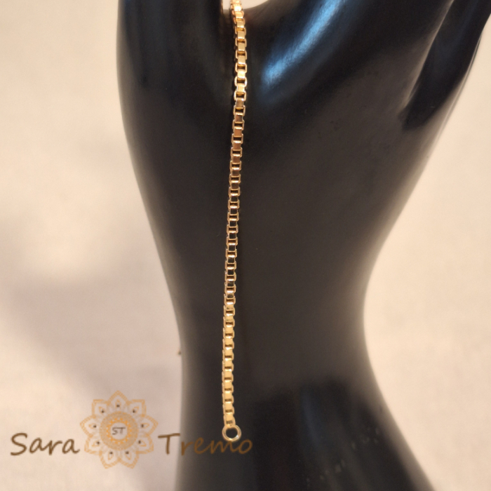 Bratara segmentata Spine - accesoriu modern si original placat cu aur [5]