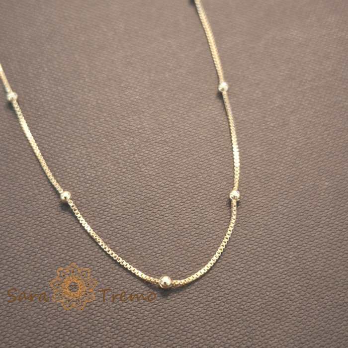 Brățara de gleznă „Solea” – strălucire fină în pași de aur [2]