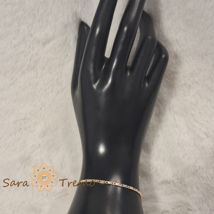 Bratara Atlas – unisex, placata aur 14K, 17–21 cm reglabila [3]