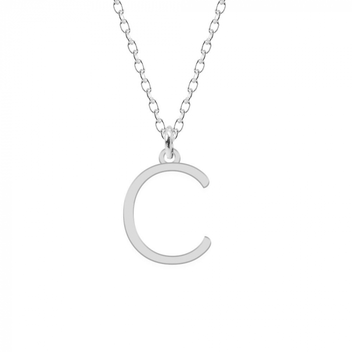 Caracter- Colier din argint personalizat cu litera [4]