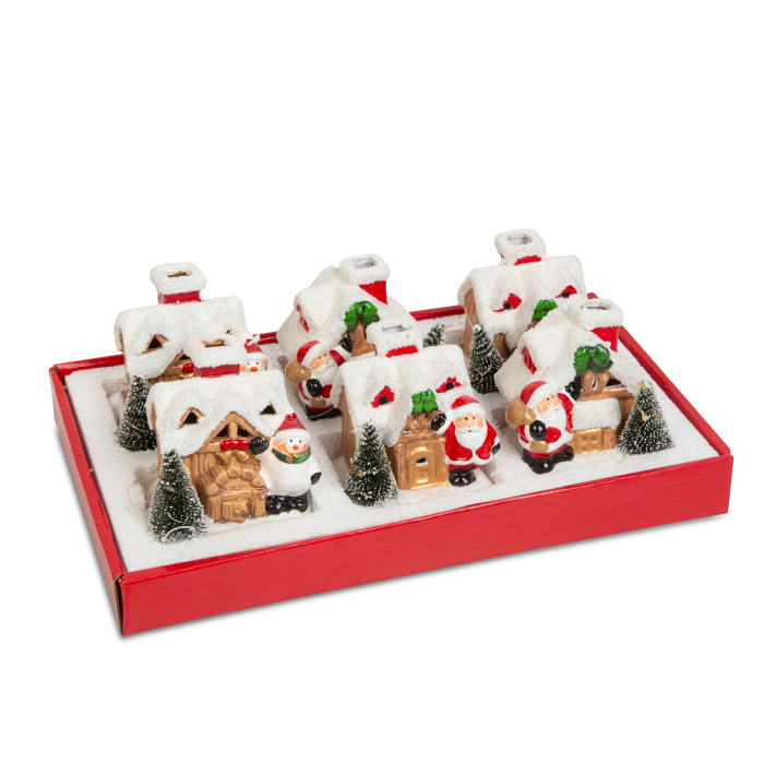 Casă LED de Craciun - 3 tipuri - 8 x 6 x 8.5 cm [9]