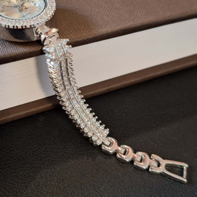 Ceas superb din argint 925 cu cristale zirconia Cortez [2]