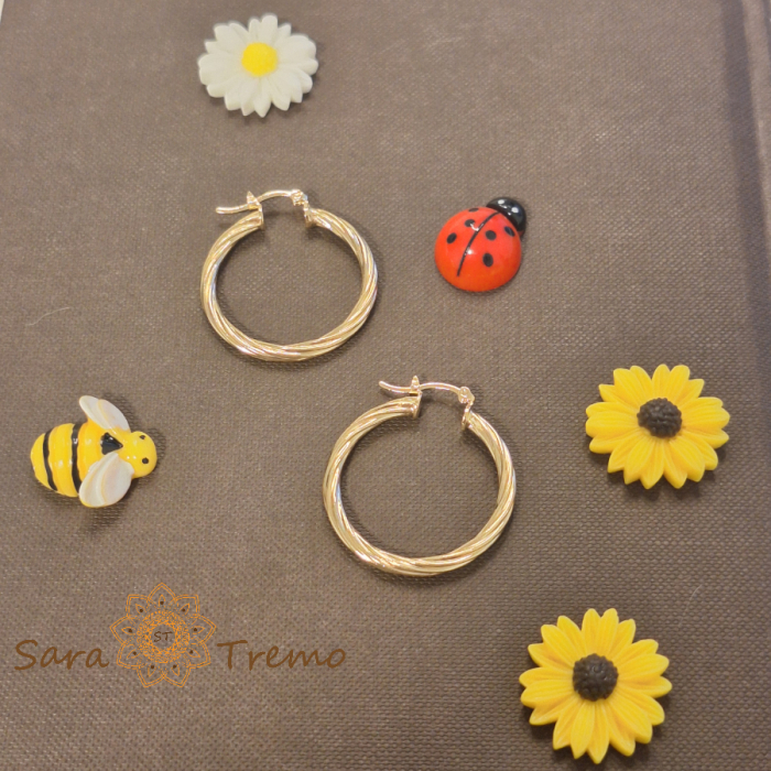 Cercei „Solea” – cercuri de aur cu eleganță braziliană [4]