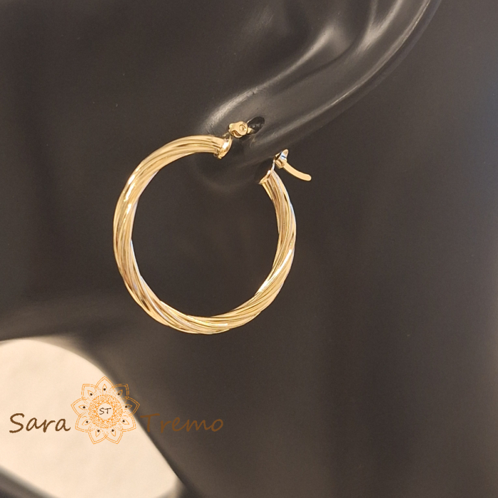 Cercei „Solea” – cercuri de aur cu eleganță braziliană [7]