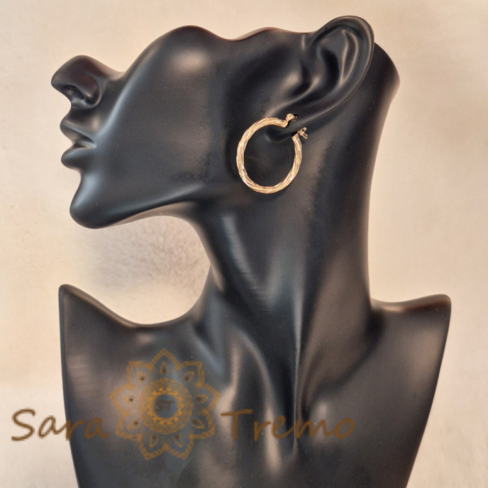 Cercei împletiți 3 cm – Design elegant cu împletitură deosebită [6]