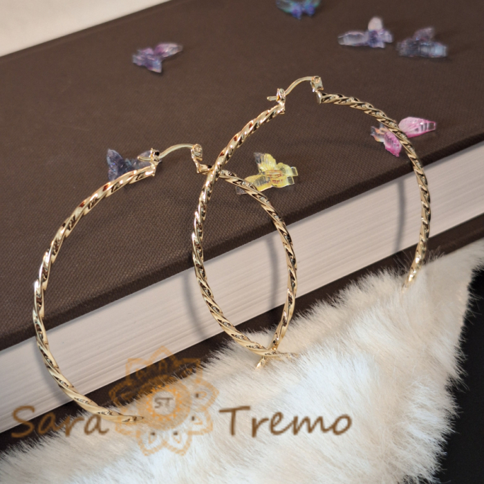Cercei extra-mari împletiți 6.3 cm – Eleganță impresionantă și calitate superioară [6]