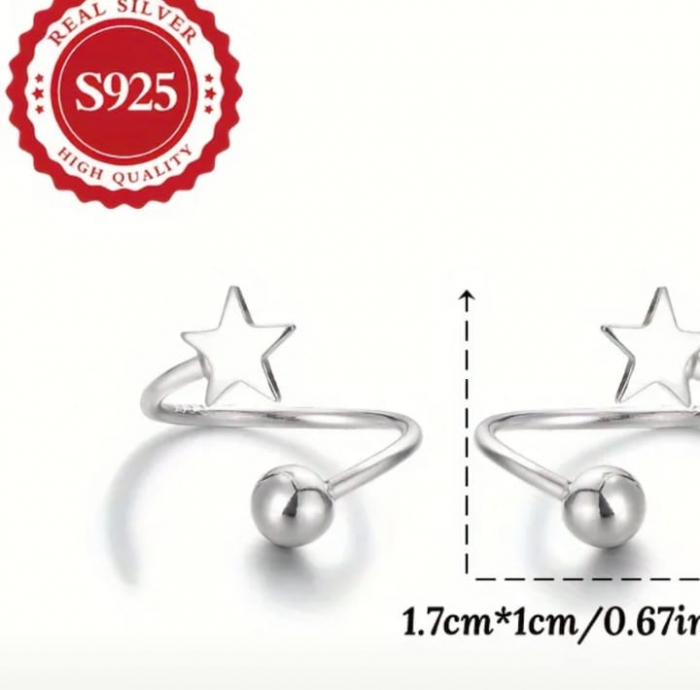 Cercei din argint 925 „Steaua ta” [4]