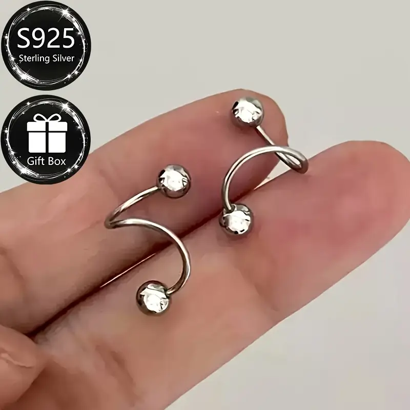 Cercei din argint 925 Orbit [3]