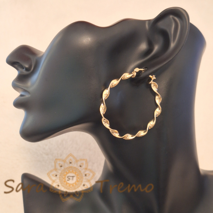 Cercei împletiți, 4.5 cm – Design deosebit cu împletitură sofisticată [7]