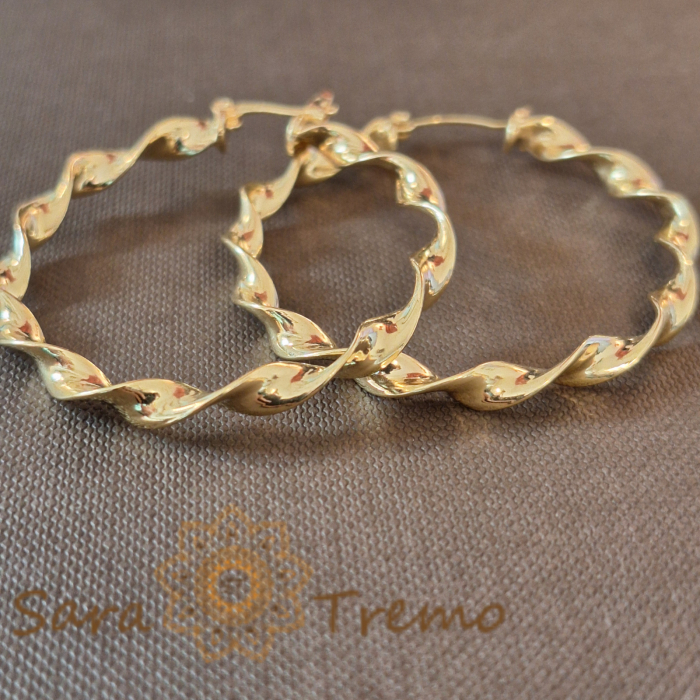 Cercei împletiți, 4.5 cm – Design deosebit cu împletitură sofisticată [3]