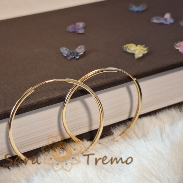Cercei mari clasici 4.7 cm – Eleganță atemporală și calitate braziliană [5]