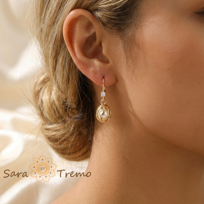 Cercei Nodul Luminii – Cercei placati 18K Brazilia, 2.5 cm [4]