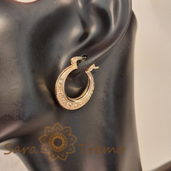 Cercei Nefertiti model nou - 2.3 cm, inspirați de hieroglifele egiptene [8]