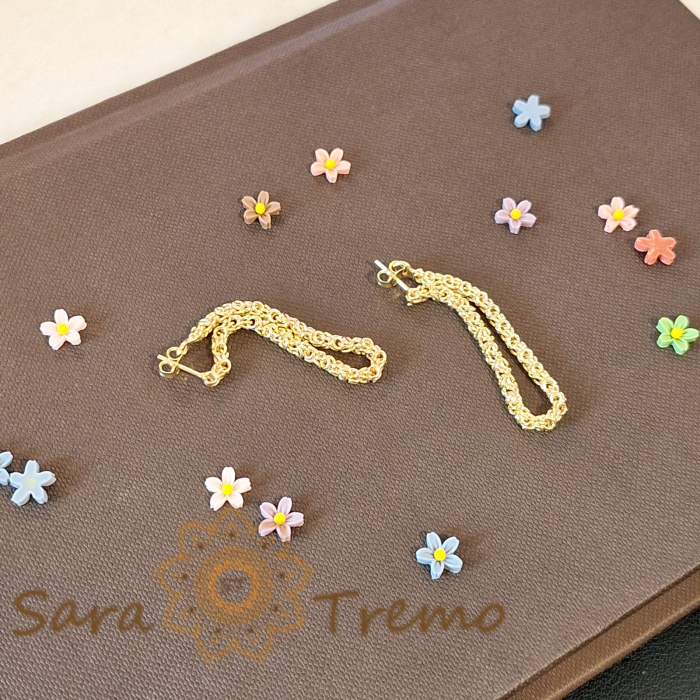Cercei tip lanț, 4.5 cm – Design elegant flexibil [6]
