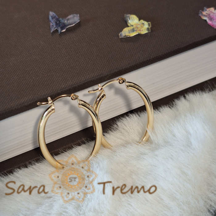 Cercei ovali 3.6 cm – Eleganță clasică și rafinament discret [6]