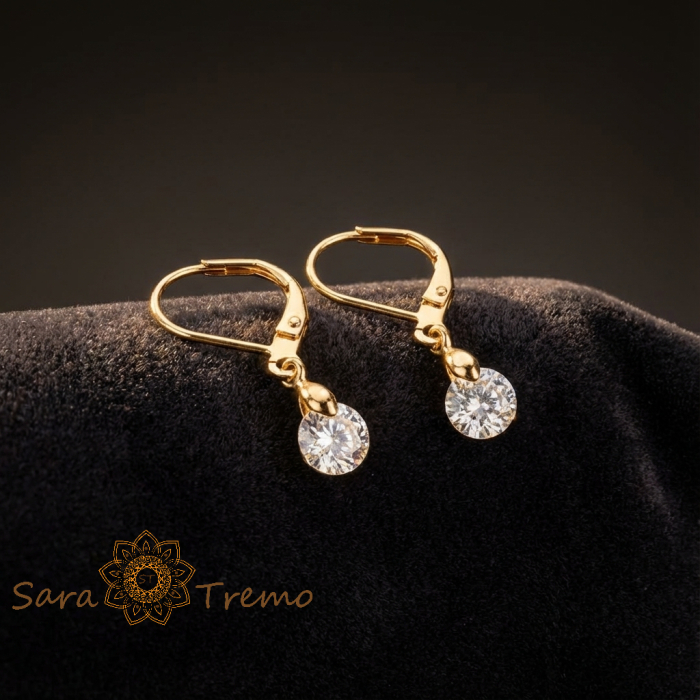 Cercei Regina Stralucirii – Cercei placati 18K Brazilia [2]