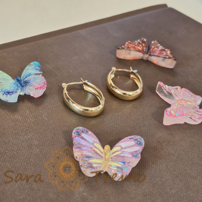 Cercei ovali 2.5 cm, finisaj lucios – Lățime 5 mm, eleganță clasică [4]