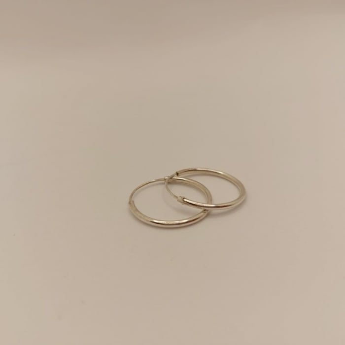 Cercei rotunzi mici din argint 1.9 cm Ballet [2]