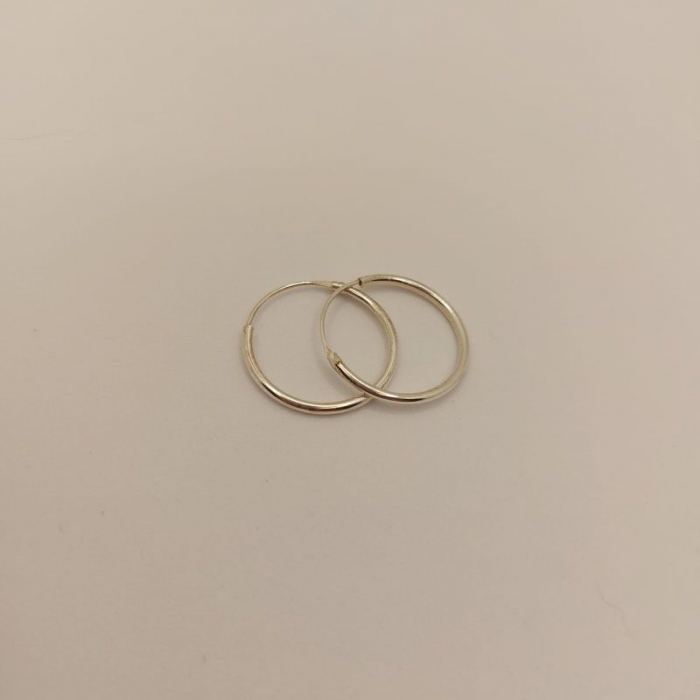 Cercei rotunzi mici din argint 1.9 cm Ballet [3]
