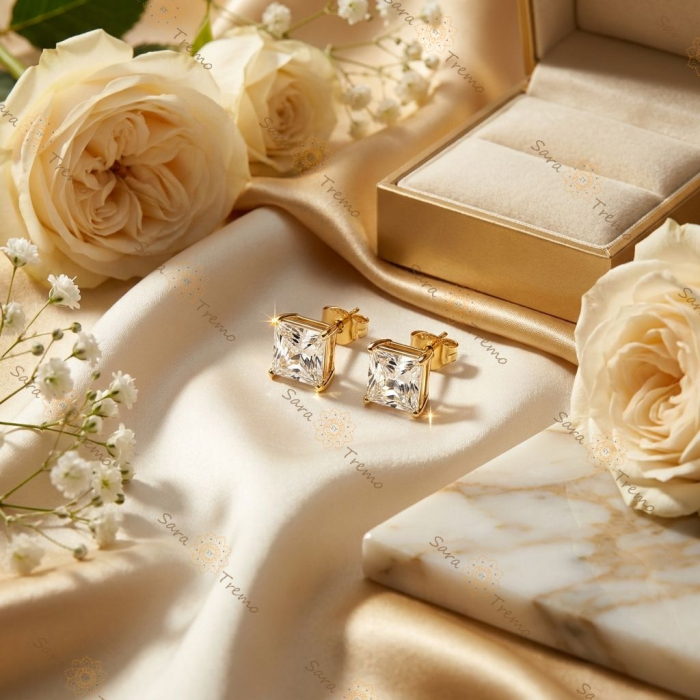 Cercei Diamantul Imperial – Cercei placați 14K [2]