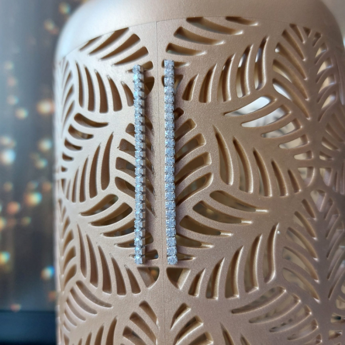 Cercei Tennis Clasici Argint 925 & Zirconia - Thai Pure [4]