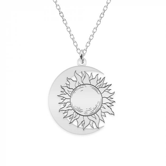 Ceres - Colier personalizat Soare si Luna din argint 925 [2]