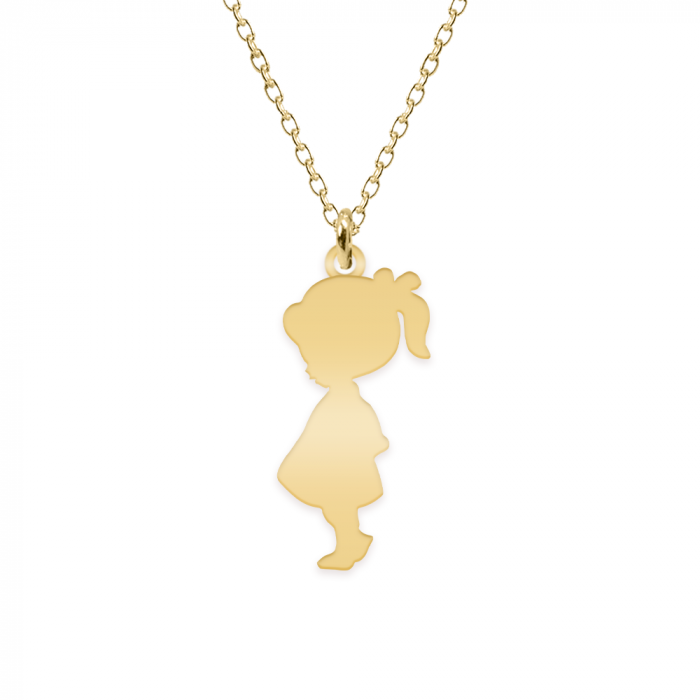 Child - Colier personalizat fetita din argint 925 placat cu aur galben 24K [2]
