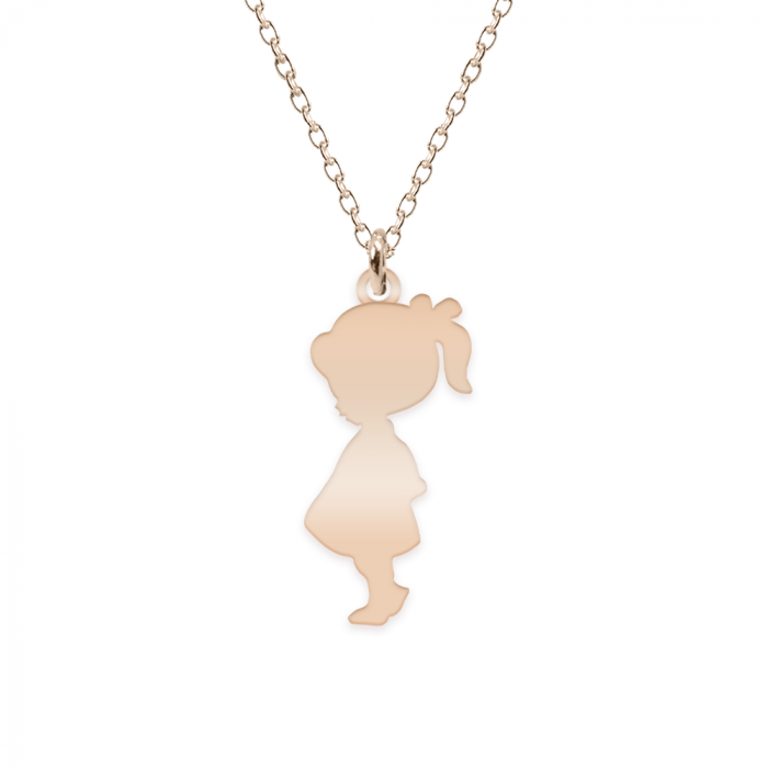 Child - Colier personalizat fetita din argint 925 placat cu aur roz [2]