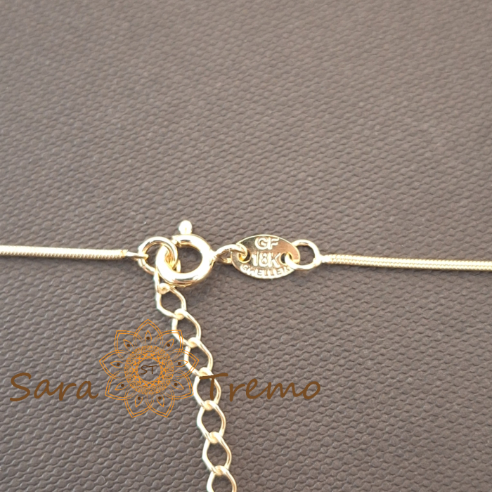 Colier Armonia Rubina – placat aur 18K cu zirconia rubin si peridot, Brazilia, stanta [5]