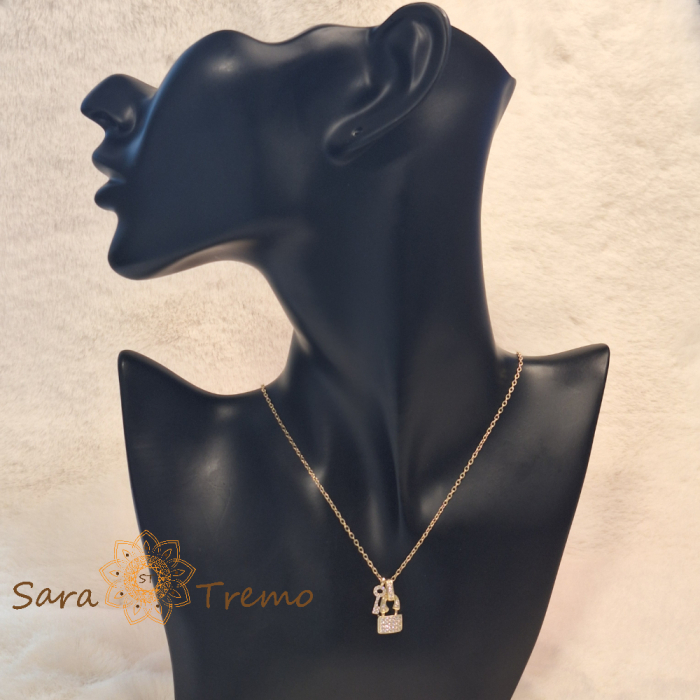 Colier aur 14K placat – Secretul Inimii 45+5cm [2]