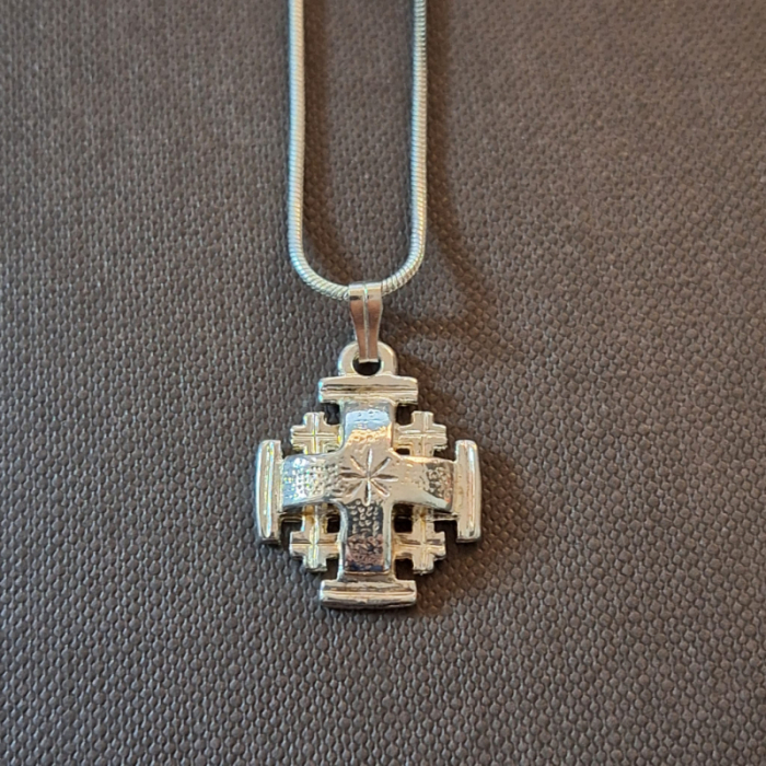 Colier cu cruciulita din argint Jerusalem - realizat in Israel [4]