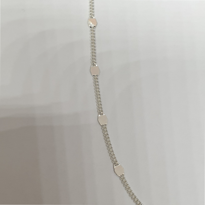 Colier din argint 925 cu design modern și finisaj lucios pe decorurile inserate [3]