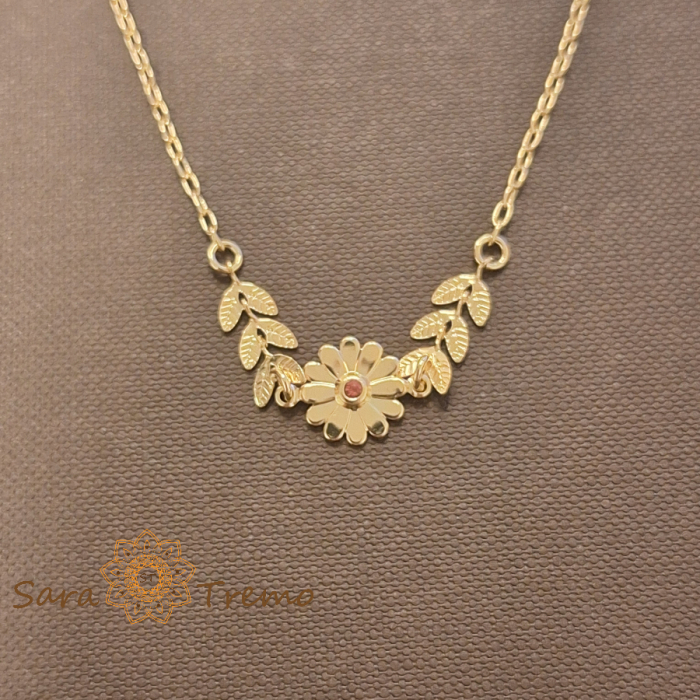 Colier „Flora d’Oro” – grație și lumină în floare de aur [2]