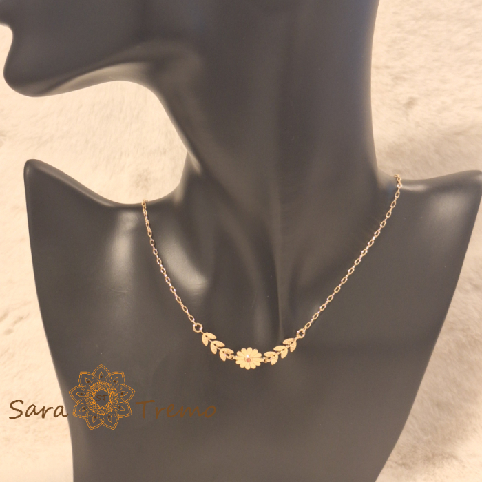 Colier „Flora d’Oro” – grație și lumină în floare de aur [8]