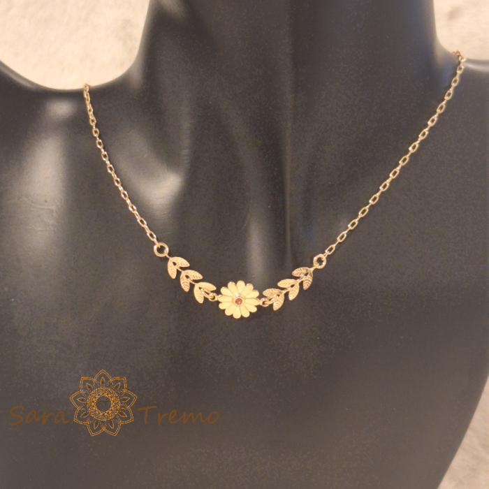 Colier „Flora d’Oro” – grație și lumină în floare de aur [7]