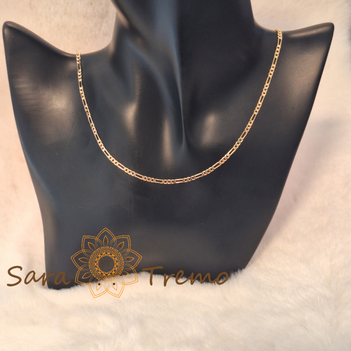 Lantisor unisex placat cu aur 18K Brazilia cu stanta – Eleganta Clasica 55cm [7]