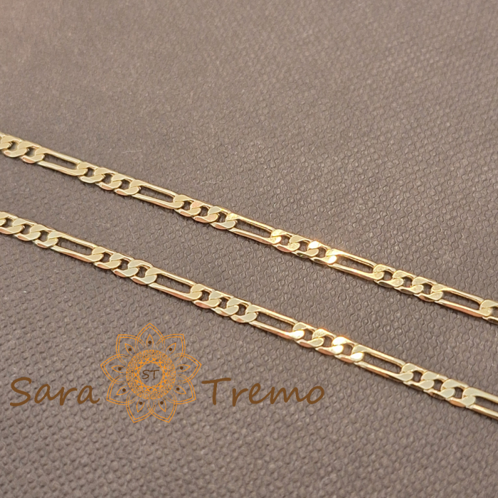 Lantisor unisex placat cu aur 18K Brazilia cu stanta – Eleganta Clasica 55cm [6]