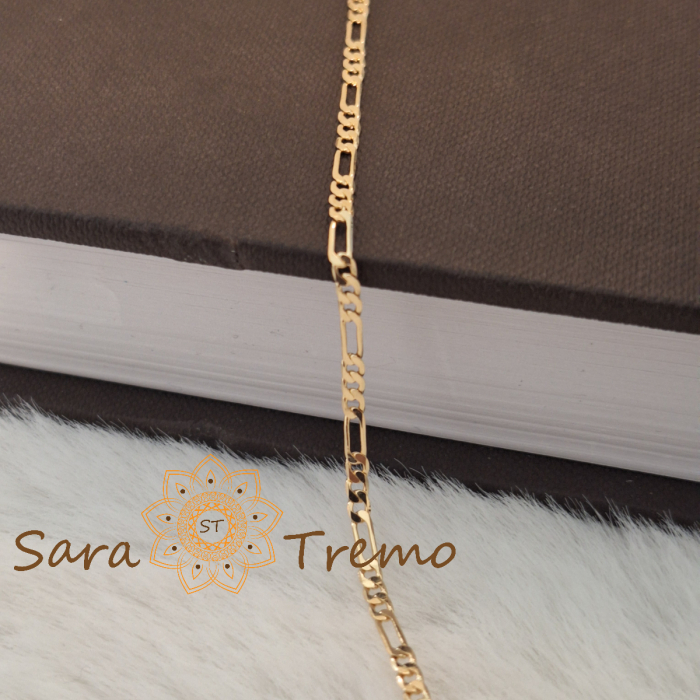 Lantisor unisex placat cu aur 18K Brazilia cu stanta – Eleganta Clasica 55cm [3]