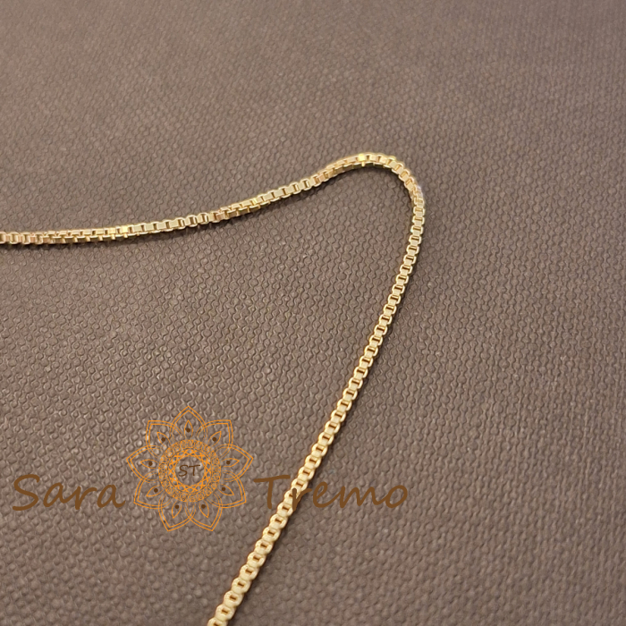 Lantisor unisex Aurelian – placat aur 18K, Brazilia, stanta, 50 cm [5]